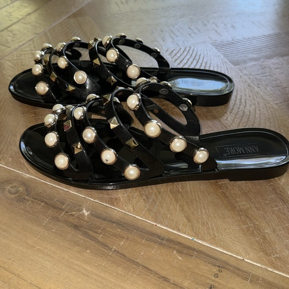 Studded Pearl Sandals - Picture 3 of 5